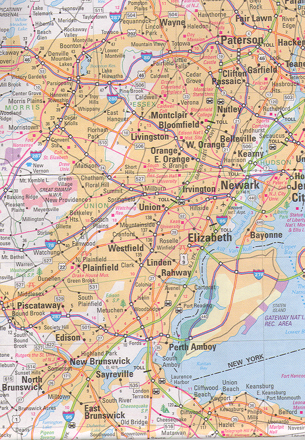 Map of NJ Map of New Jersey NJ Map Ygraph