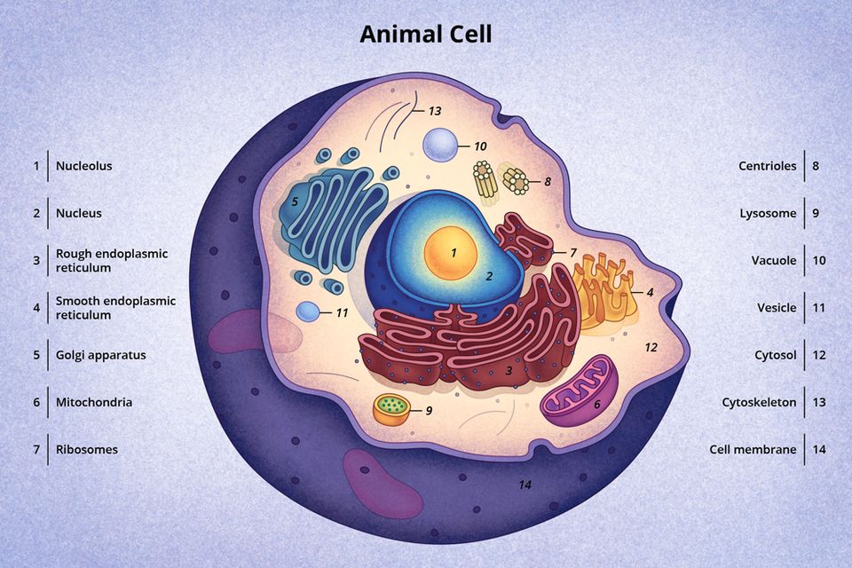 Animal cell illustration