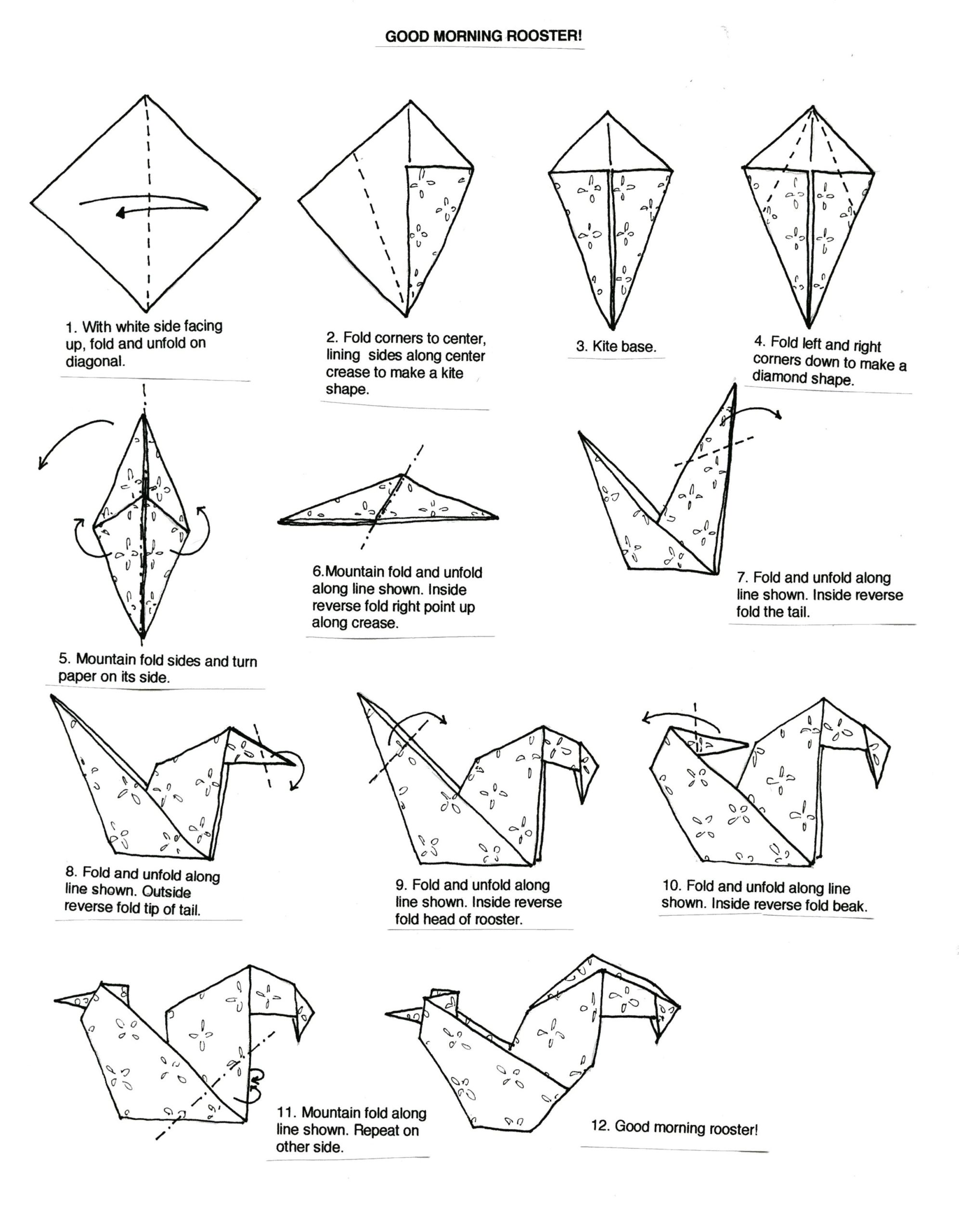 Chicken origami