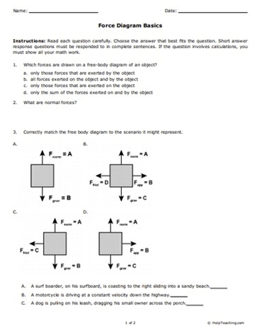 Conceptual Physics Worksheets