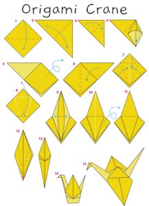 Crane origami diagram - Ygraph